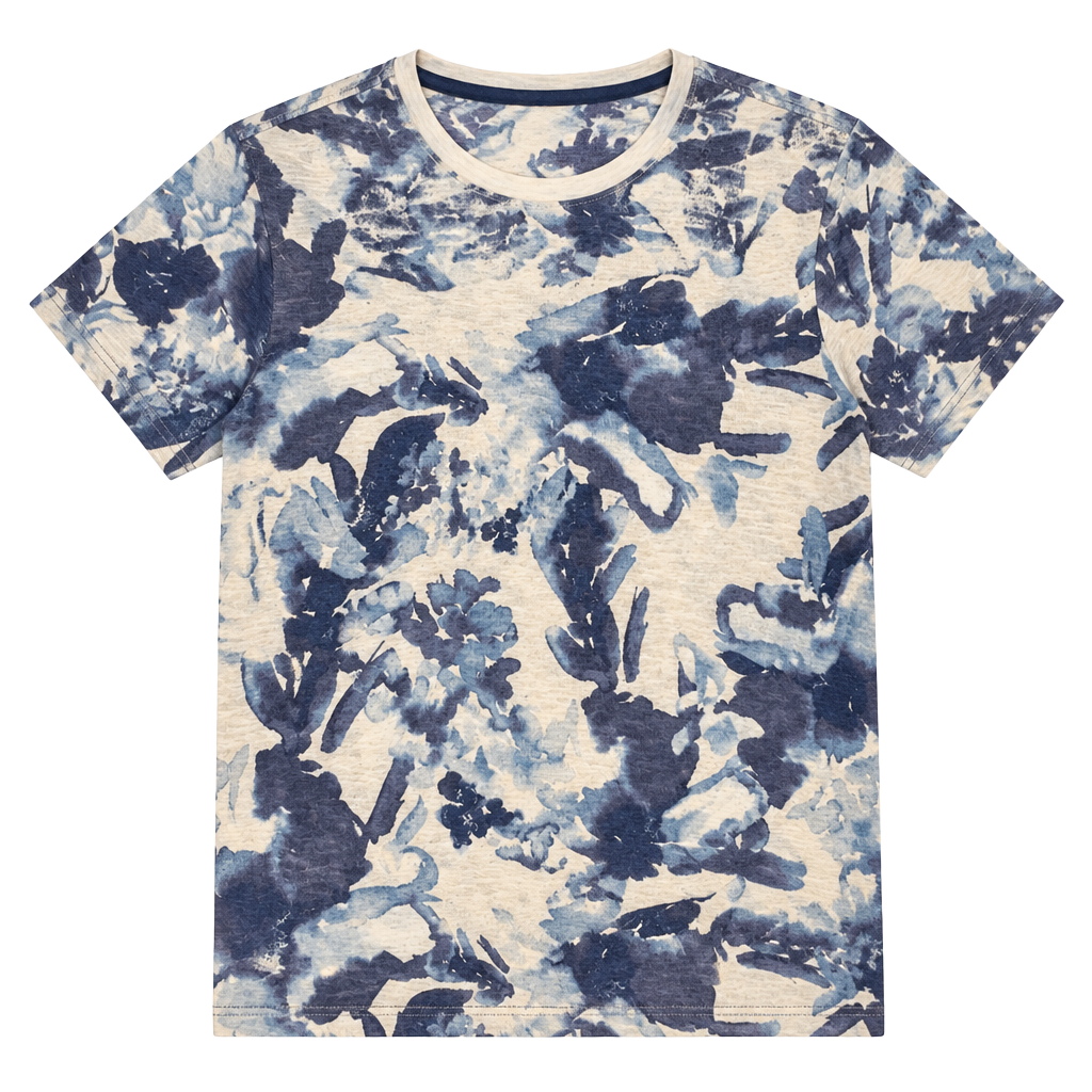 Tommy Bahama T-Shirt Size XS Blue Floral 1