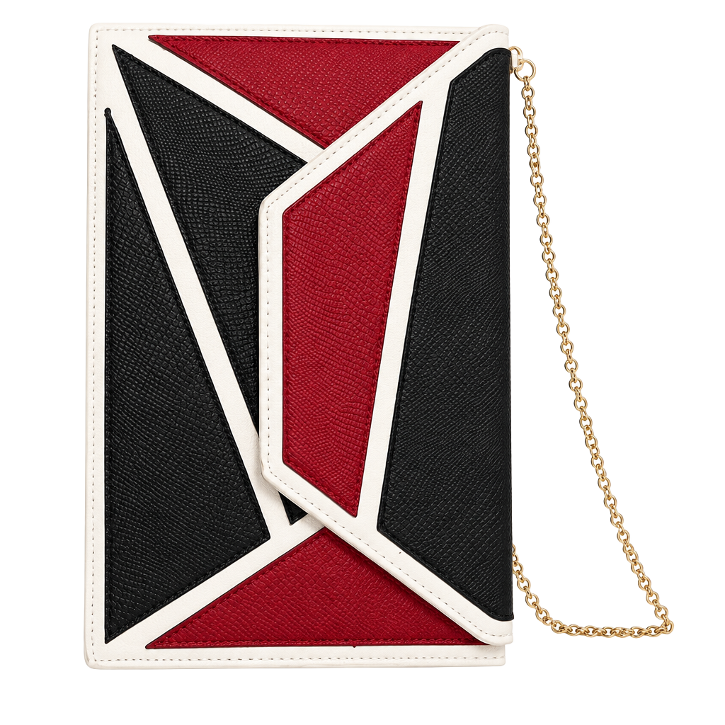 Geometric Colorblock Envelope Clutch Crossbody Bag 1
