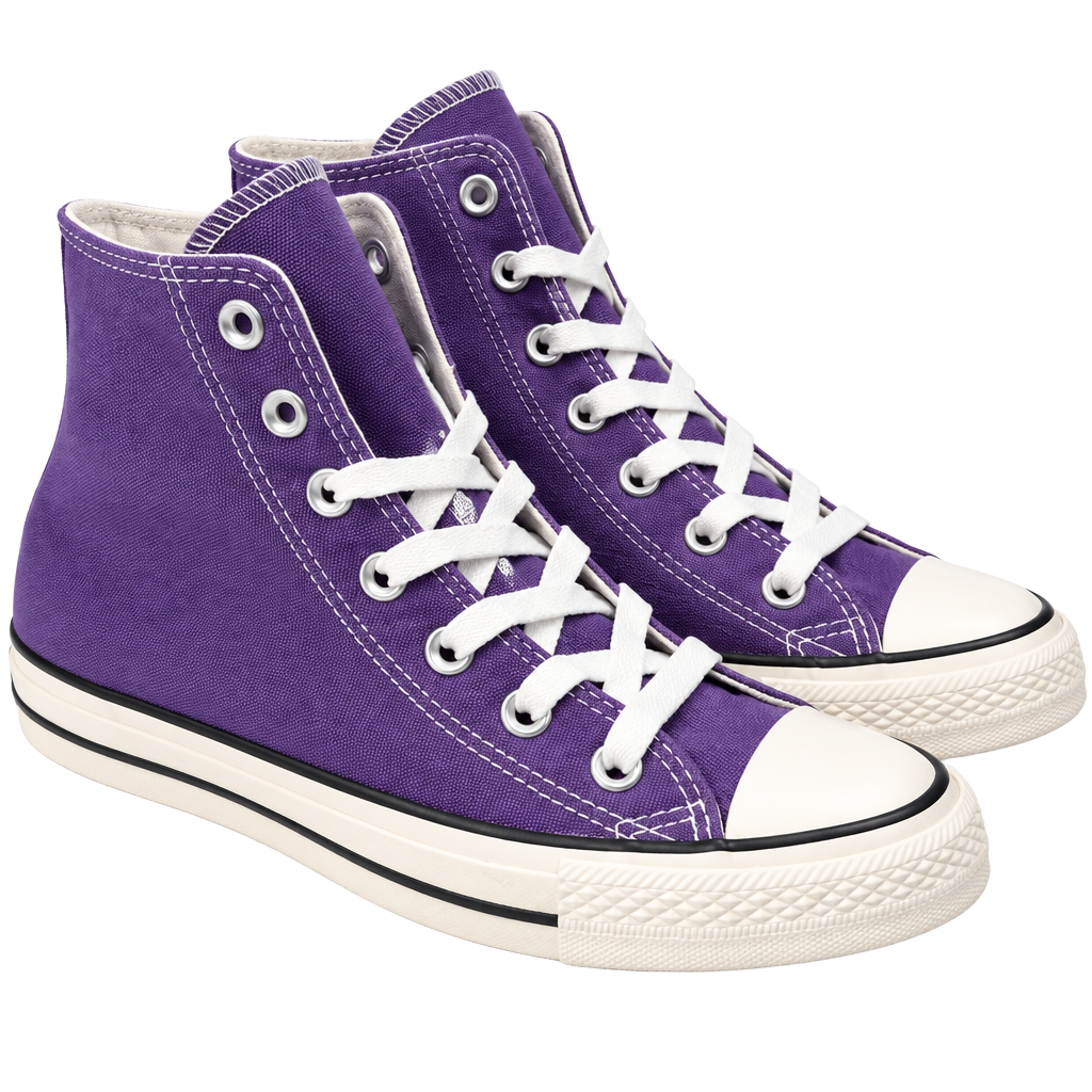 Converse Chuck Taylor All Star Hi Size 7 Purple 1