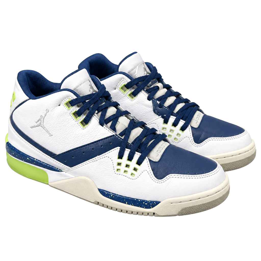 Jordan Flight 45 White Blue Green Sneakers 11 1