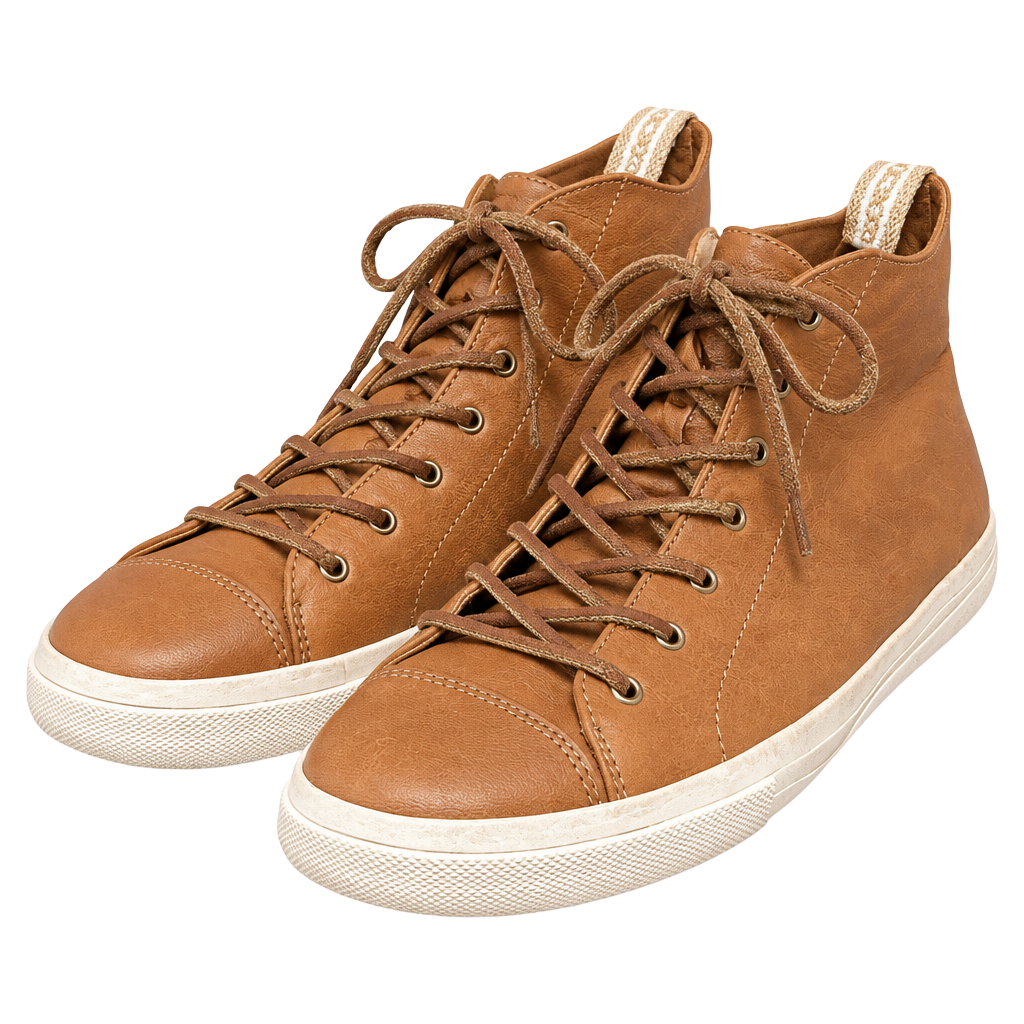 Coach High Top Sneakers Tan Leather 10.5 1