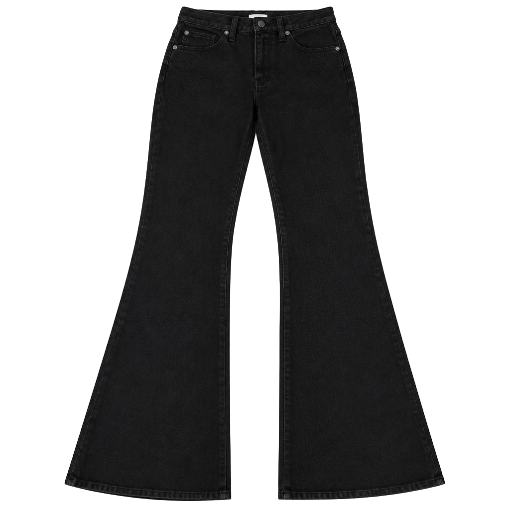 Madewell Flare Jeans Black Denim 28 1