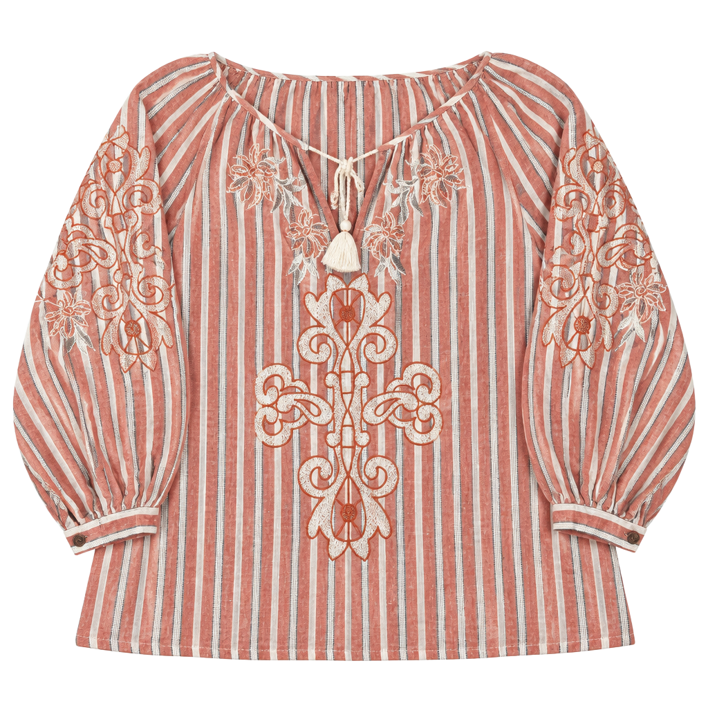 Akemi + Kin Anthropologie Audria Peasant Blouse...S 1