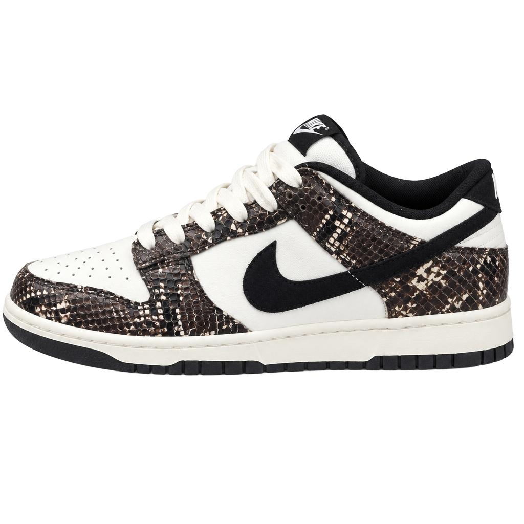 Nike Dunk Low Snake Brown Black White Sneakers 1