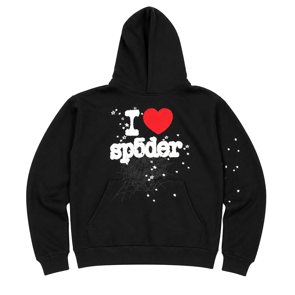 Sp5der I Love Sp5der Souvenir Hoodie Black 1