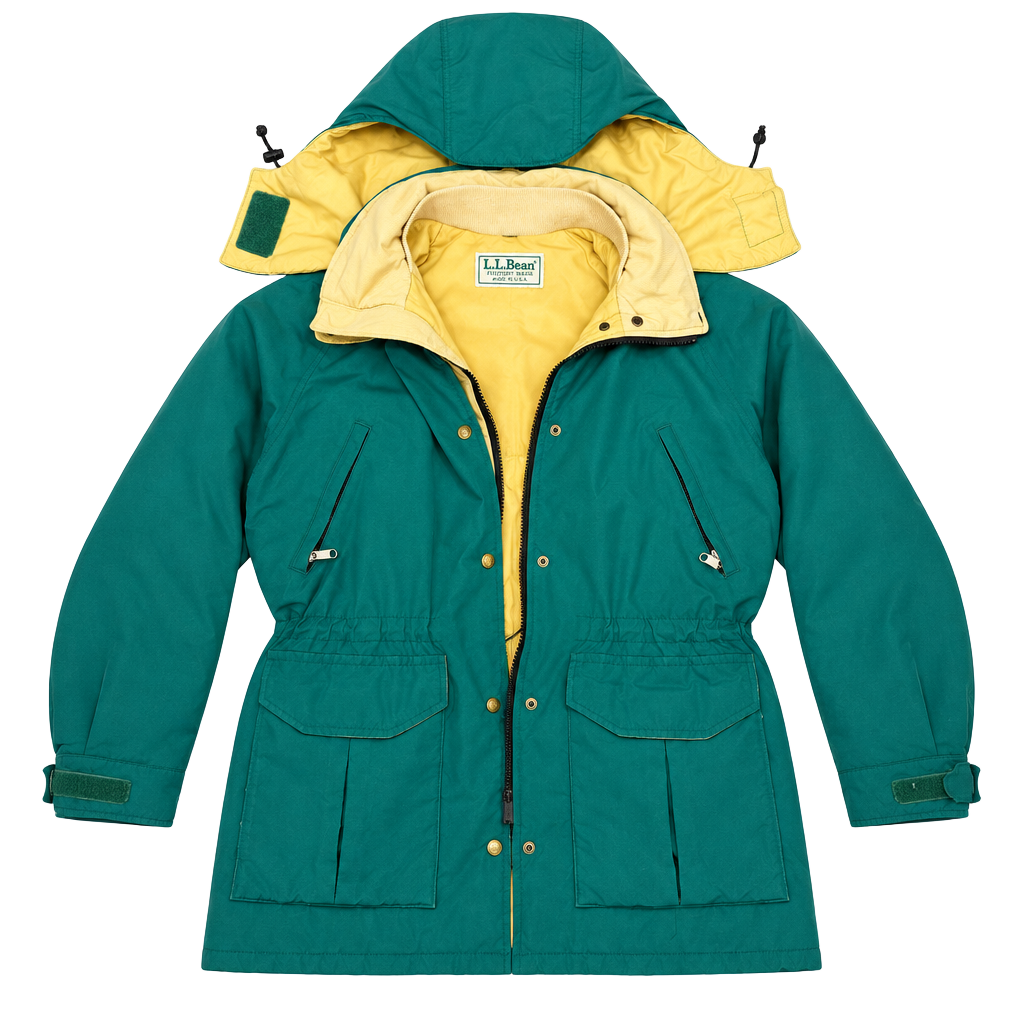 L.L. Bean Maine Warden's Parka Vintage Green Thinsulate Gore-Tex 1