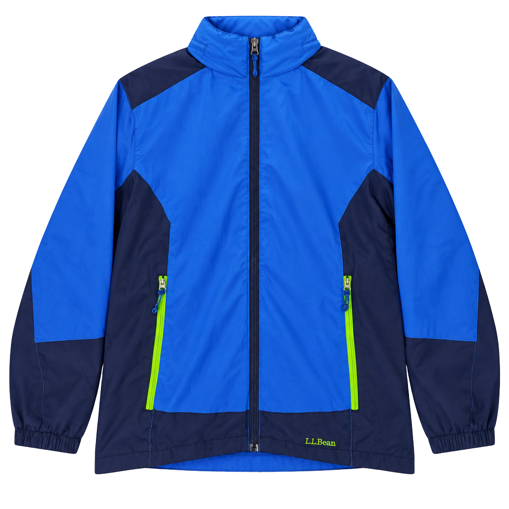 L.L. Bean Kids Fleece Lined Hooded Jacket Size XL (18) Blue 1