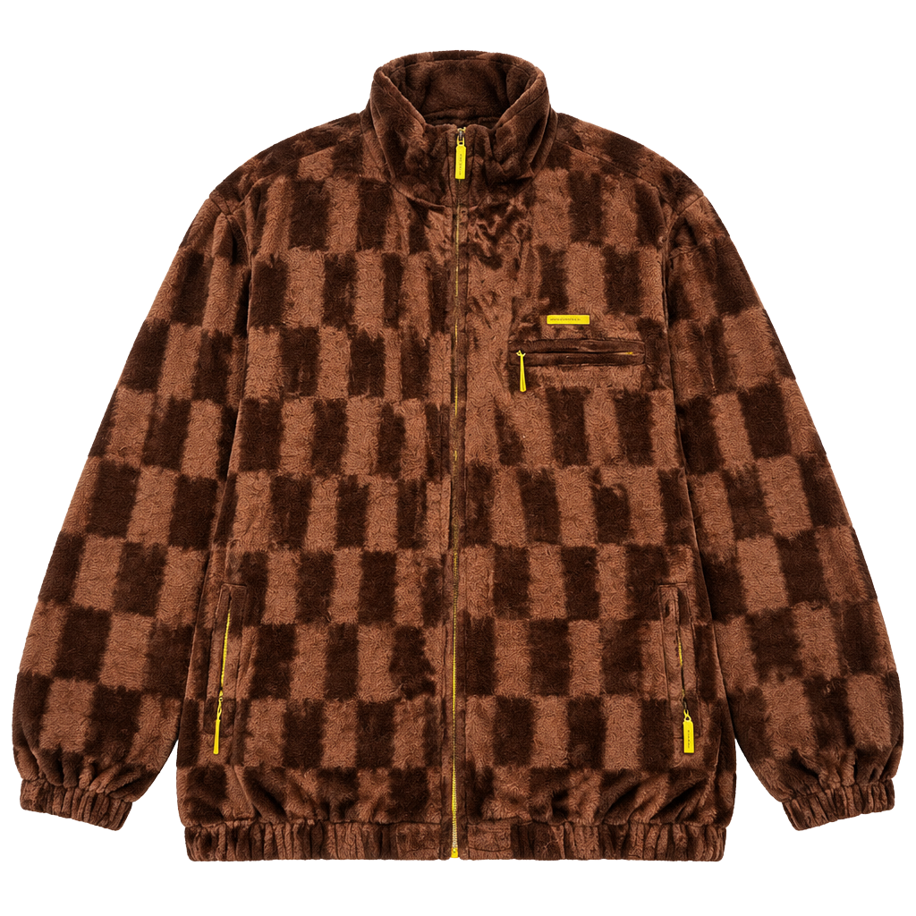 Sean John Velour Track Jacket Brown 1
