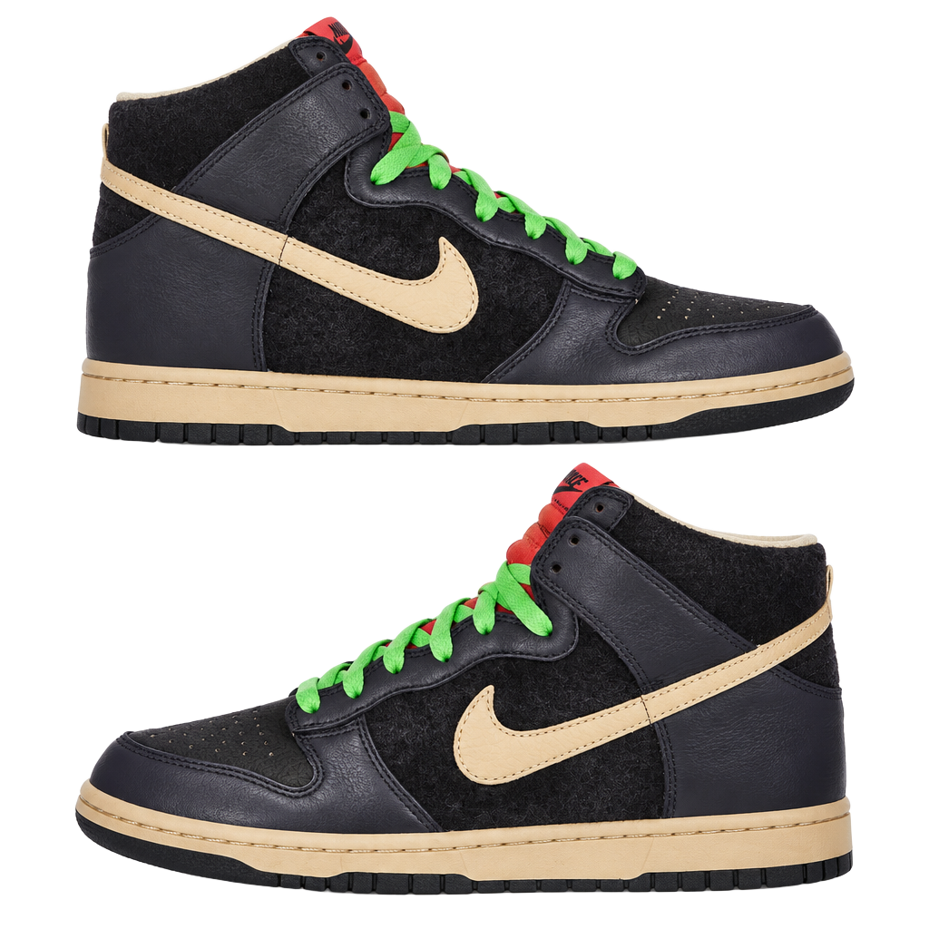 Nike Dunk High Premium Zoom Purple Lime 1