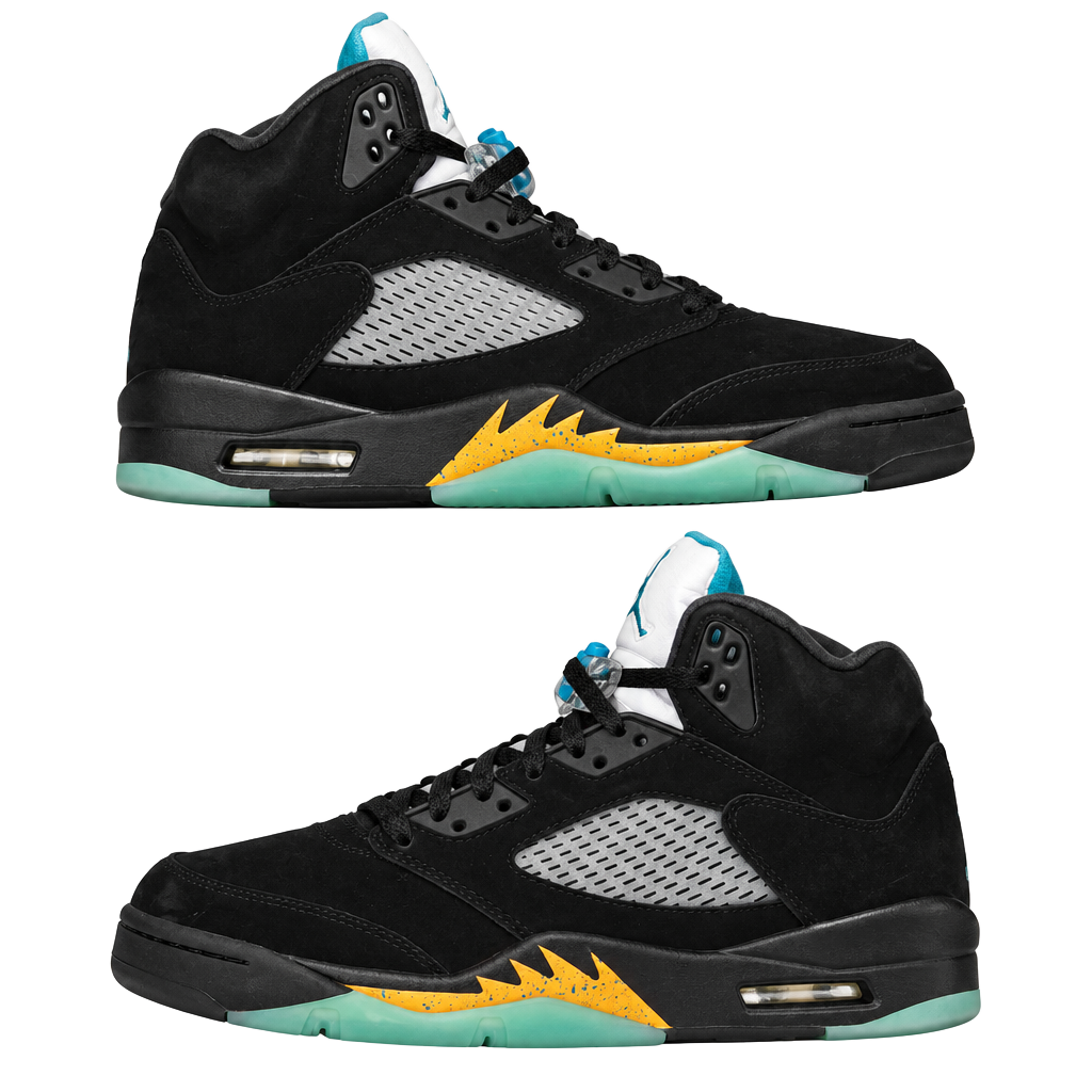 Nike Air Jordan 5 Retro Aqua Black Aquatone Taxi 1