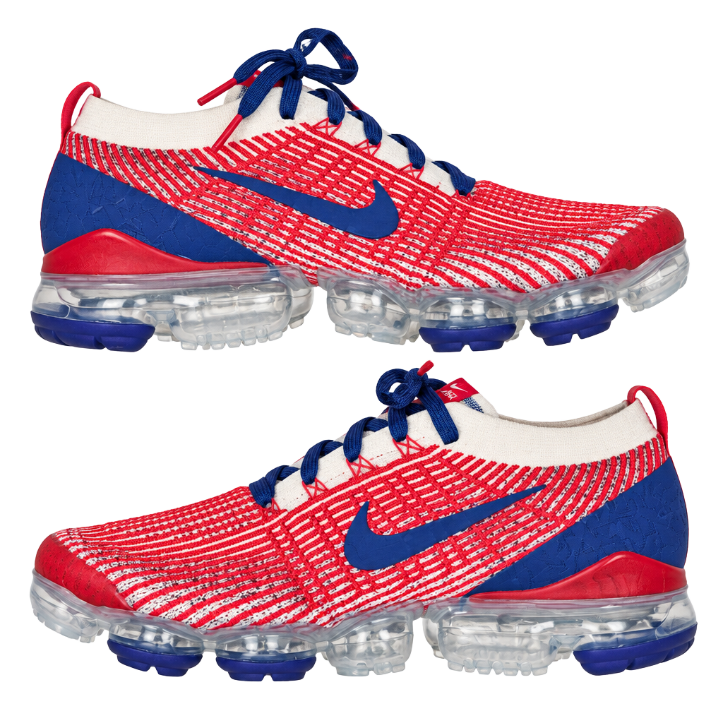 Nike Air VaporMax Flyknit 3 Red Blue Sneakers 1