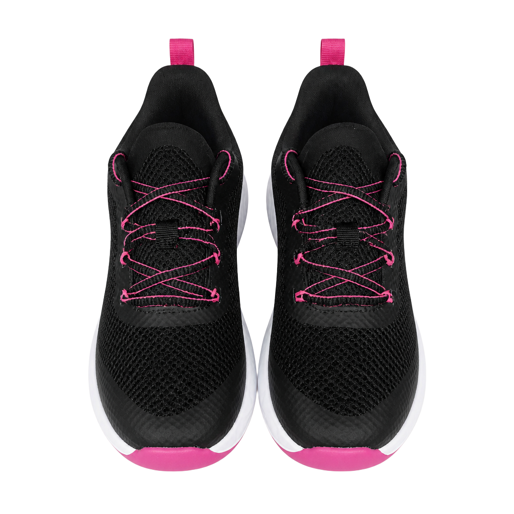 All in Motion Kids' Camren Performance Sneakers Black/Pink Size 13 1