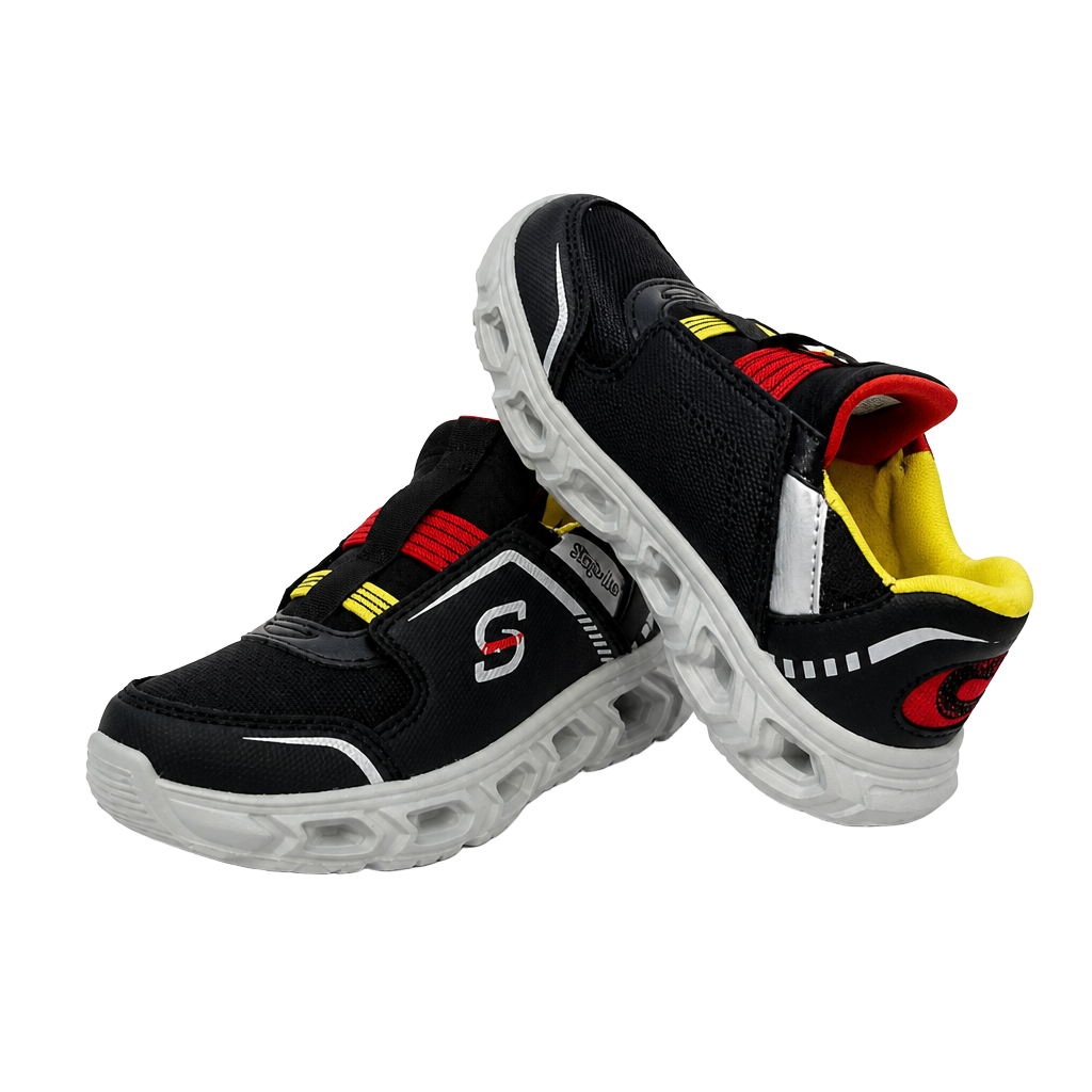 S Sport by Skechers Kids' Kaleb Light-Up Hands Free Step-In Sneakers 1