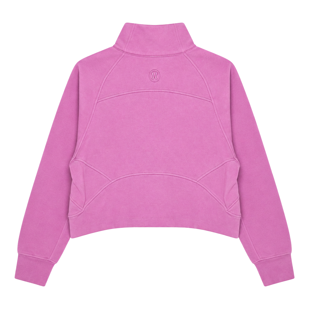 Lululemon Scuba Oversized 1/2 Zip Pink Hoodie 1