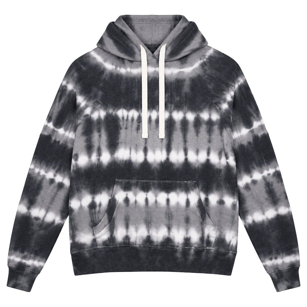 Lucky Brand Hoodie Size M Gray Tie Dye Pullover 1