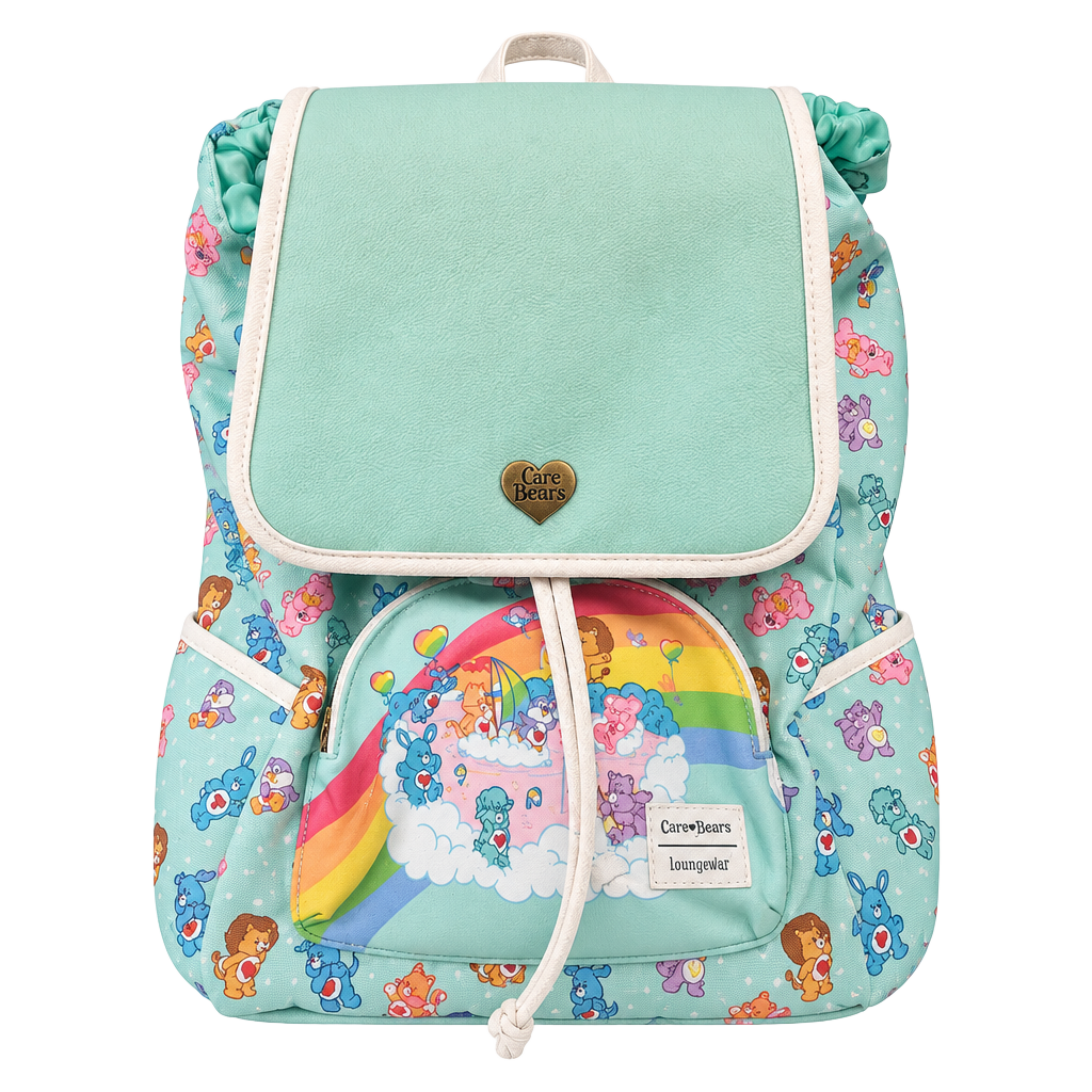 Loungefly Care Bears Cousin Rainbow Slouch Backpack 1