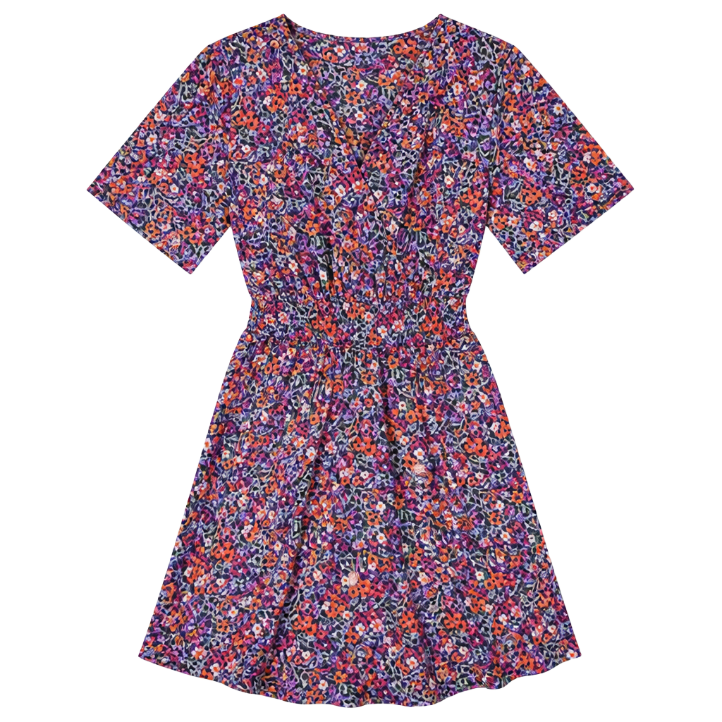 Dokotoo Women's V-Neck Floral Lace Mini Dress Long Sleeve Boho Flowy Fall-SIZE L 1