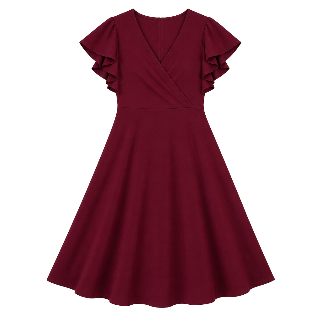 Dokotoo Women's V Neck Elegant Party Dress/SIZE XL 1