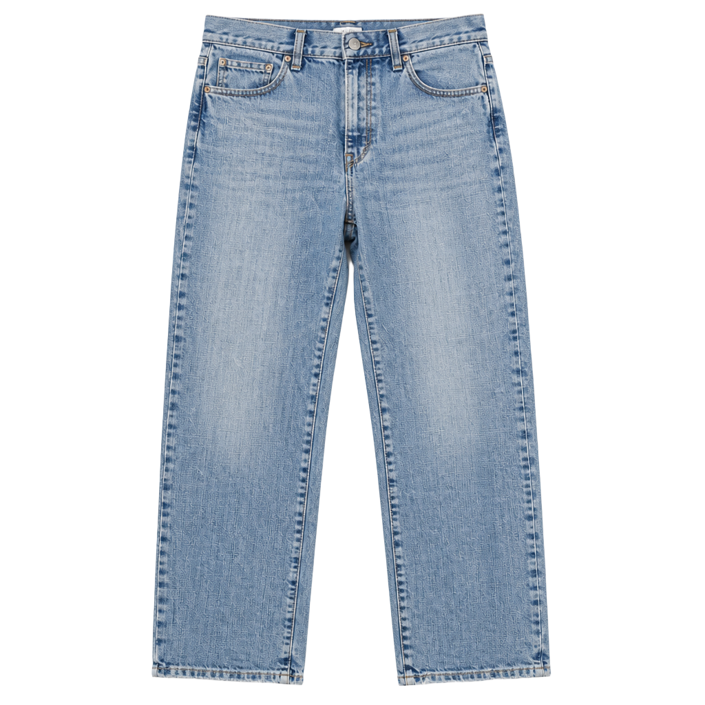 Levi Strauss & Co. Women's Distressed Mid-Rise Straight Leg Jeans 1
