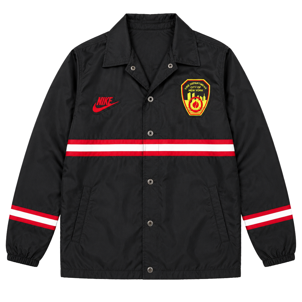 Nike FDNY Coaches Jacket Black 1