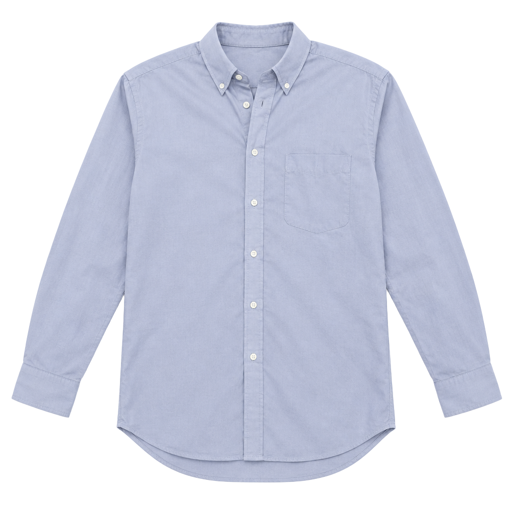 Van Heusen Dress Shirt Size 16 32/33 Blue Pinpoint Regular Fit 1