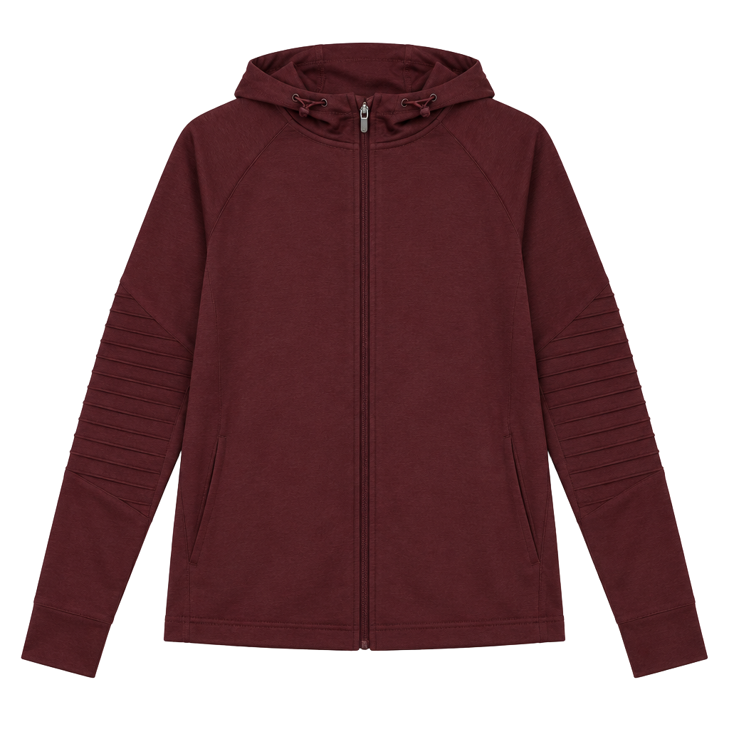 Avia Full Zip Hoodie Size XXL 3XG Burgundy Athletic Jacket 1