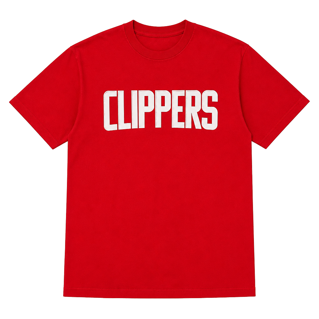 Gildan Clippers T-shirt XL Red Clippers Logo For Men 1