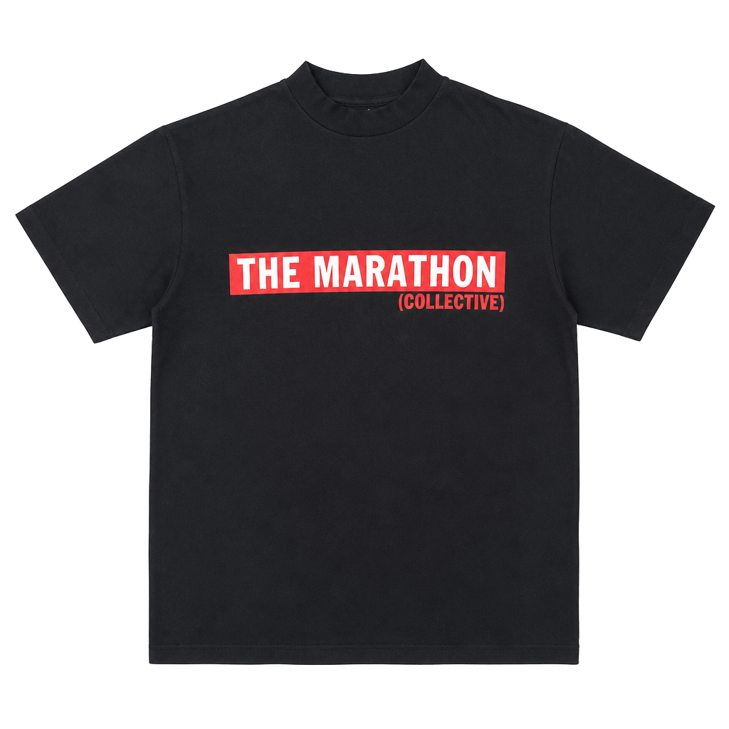The Marathon Clothing Men's T-Shirt Small Black Logo Spellout Short Sleeve Tee 1
