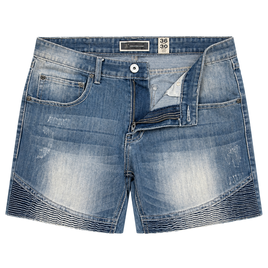 INC International Concepts Men's 36x30 Blue Distressed Biker Moto Jeans 1