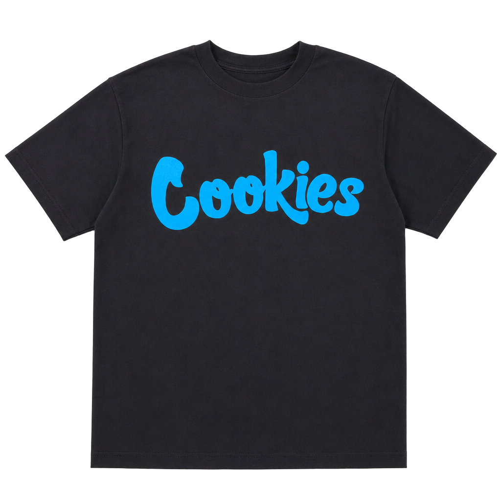 Cookies SF Logo Graphic T-Shirt Black Blue Size M 1