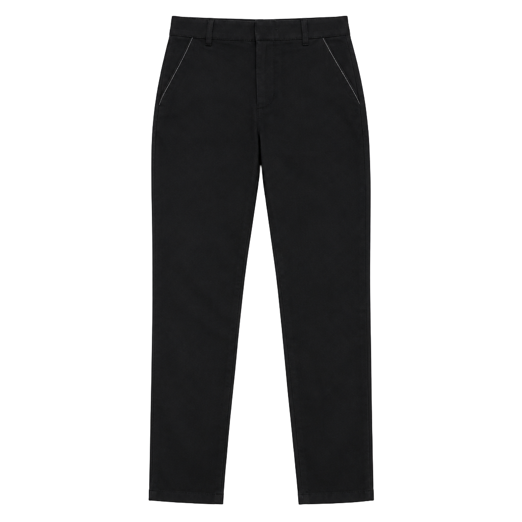 INC International Concepts Ponte Skinny Pants Size 8 Black Faux Leather Trim 1