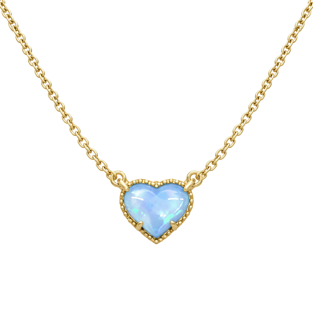 Kendra Scott Ari Heart Gold Pendant Necklace Blue Illusion 1