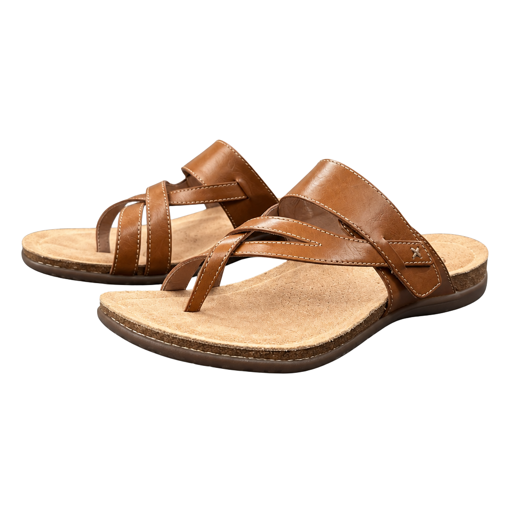 Taos Perfect Sandal Tan Leather Sz. US9 1
