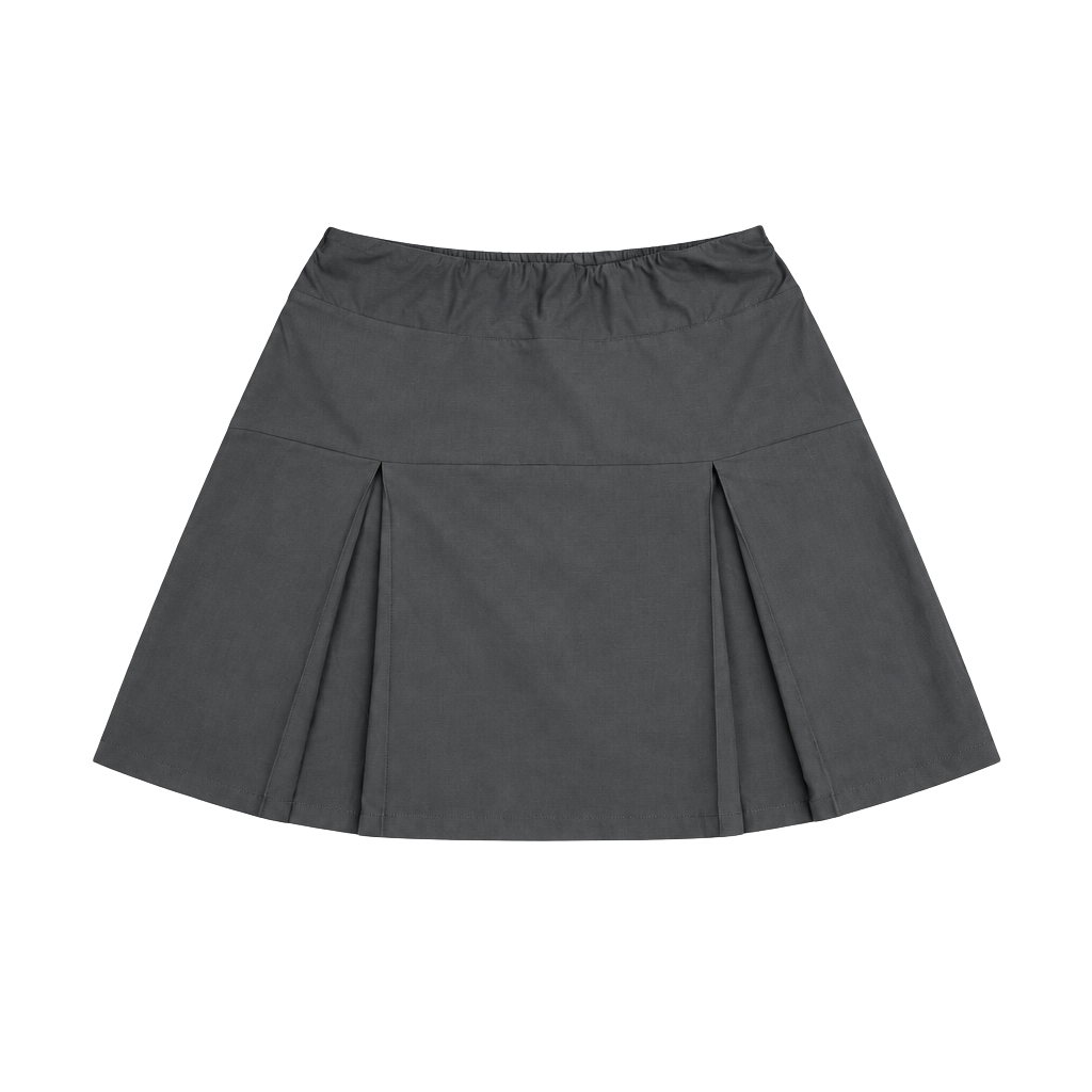 Lands' End Active Skort Size M Black Pleated Athletic Tennis 1