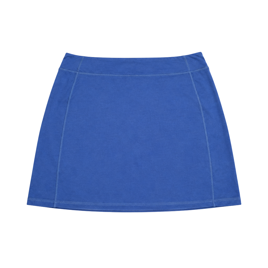 Lands' End Sport Skort Size M 10-12 Blue Athletic Tennis Skirt Pockets 1