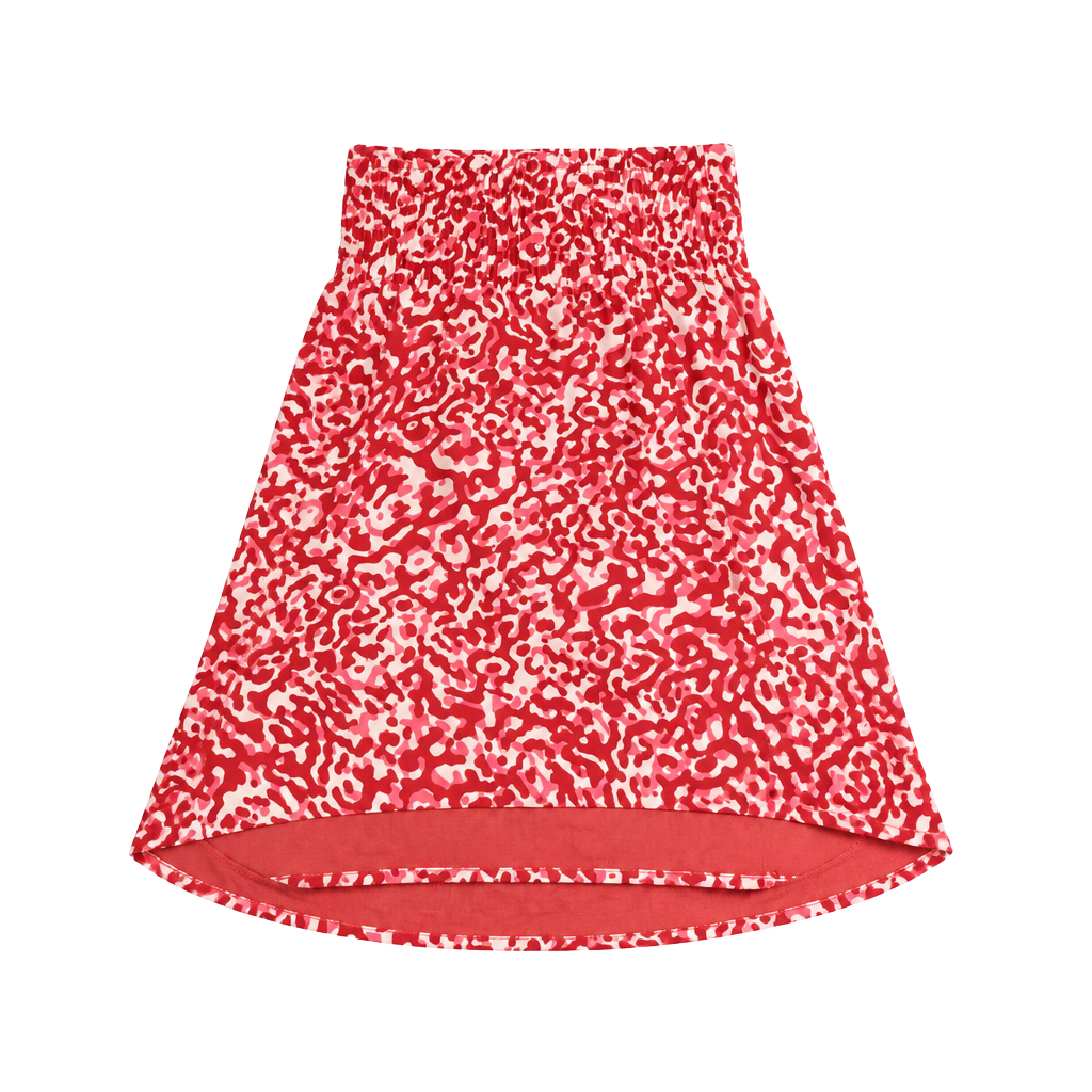 Athleta Mesh Racer Run High Rise 3" Short Size L Red Print Running Shorts 1