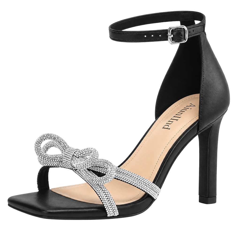 Women's Sandals Square Open Toe Kitten Heels Strappy Ankle Strap Heeled Sandals for Women Comfy Weddings Shoes, Gold, 8.5: Buy Online at Best Price in UAE - 1