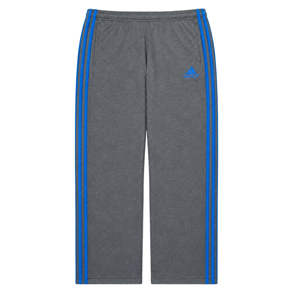 Adidas 3-Stripe Athletic Pants Gray Blue 1
