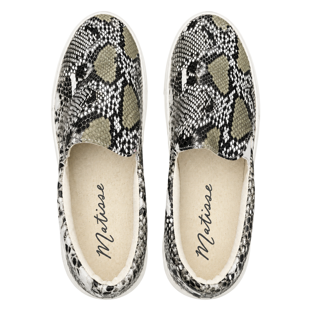 Matisse Women's Snakeskin Print Slip-On Sneakers Size 11M 1