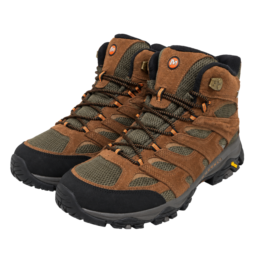 Merrell Moab 2 Mid Waterproof Hiking Boots - Brown - New Without Tags 1