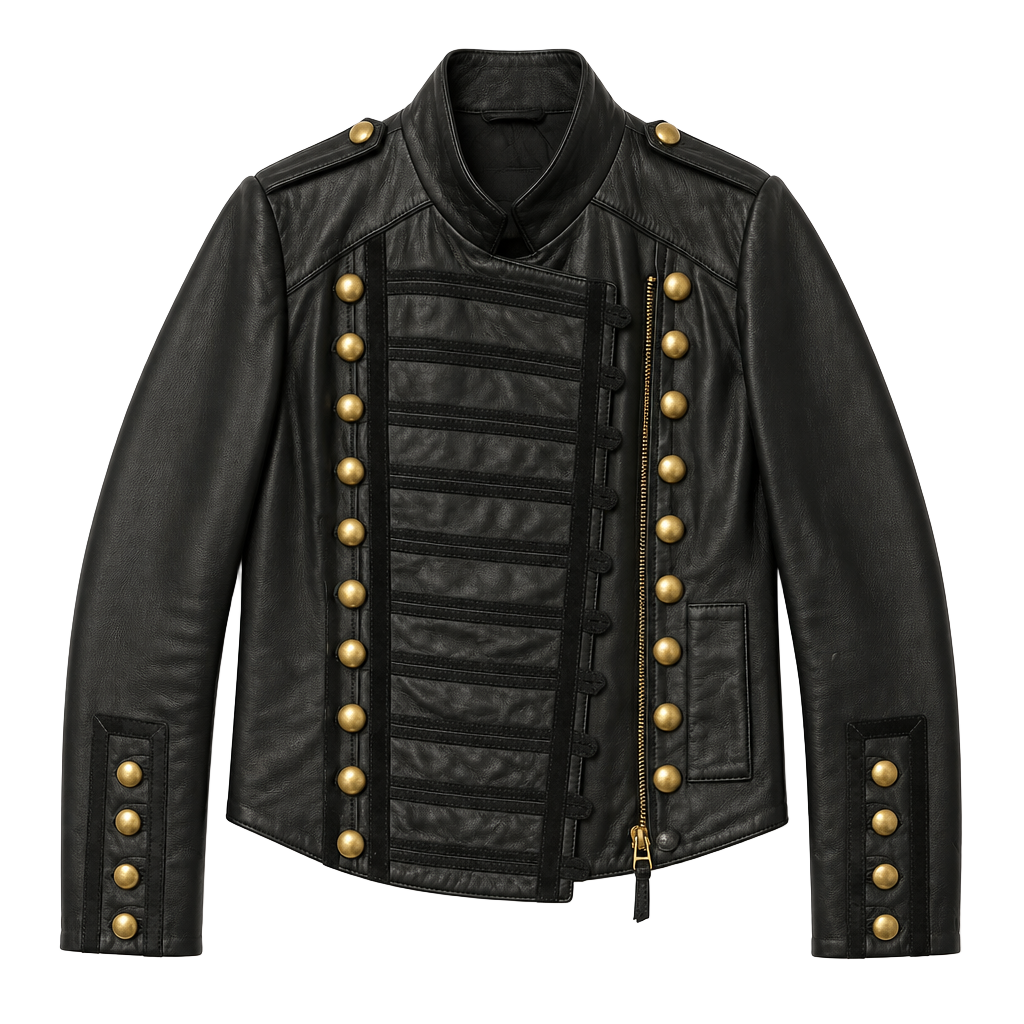 NWT! Boda Skins Women's Napoleon Black Sheepskin Leather Jacket 1