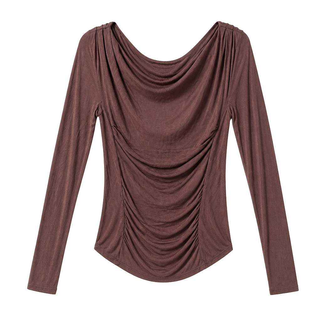 Free People Intimately High Roller Draped Long Sleeve Top 1