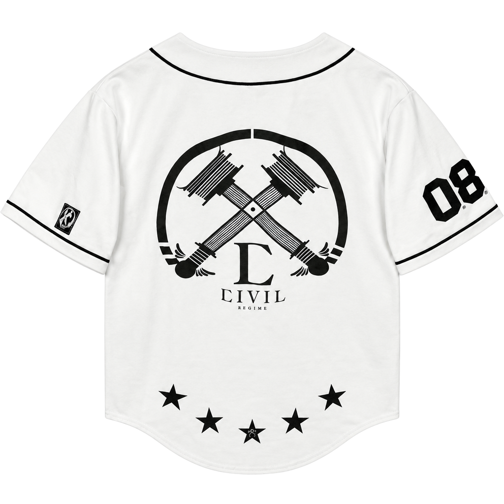 Civil Regime Baseball Jersey White 1