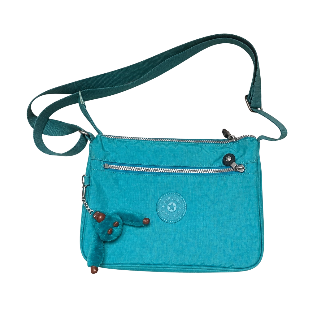 Kipling Callie Crossbody Bag Seafoam Green Blue Adjustable Strap 1