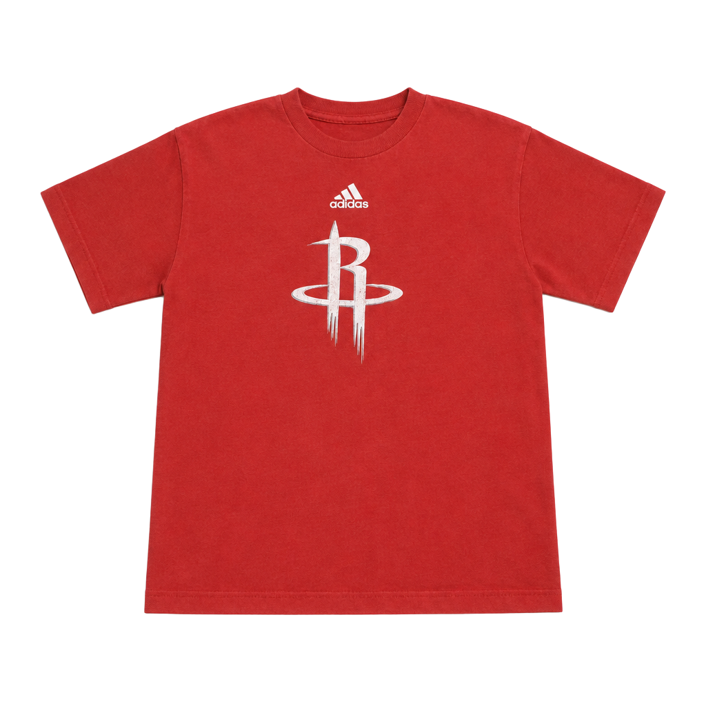 Adidas Houston Rockets T-Shirt Size Youth L Red NBA Basketball 1