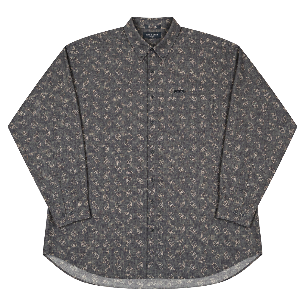 WPL125 Vintage Chaps Ralph Lauren Long Sleeve Button-Down Shirt Size XL Cotton 1