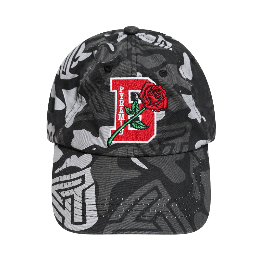 Black Pyramid Camo Rose Strapback Hat Cap 1