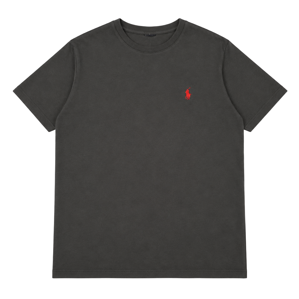 Polo Ralph Lauren Classic Fit T-Shirt Black Red Pony Logo 1