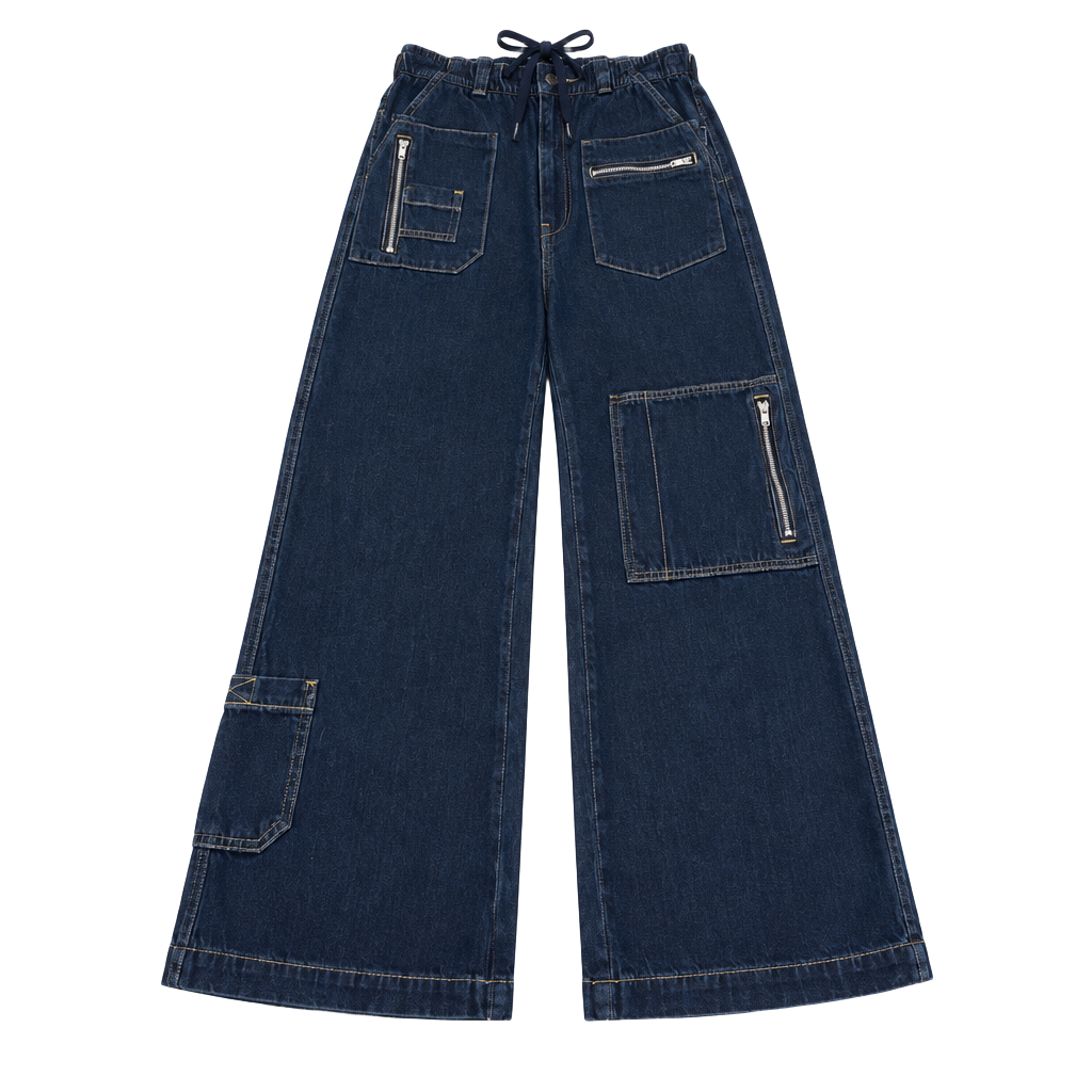 BDG Urban Outfitters Cargo Jeans Sz 24 Dark Wash Denim Zip Pockets
Grunge
Skater 1