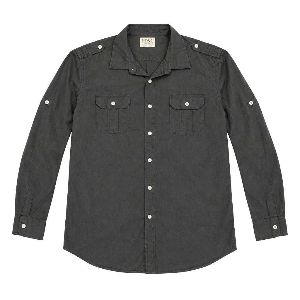 PD&C Utility Long Sleeve Shirt XXL Grey Button Down Epaulet
100% cotton
Military 1